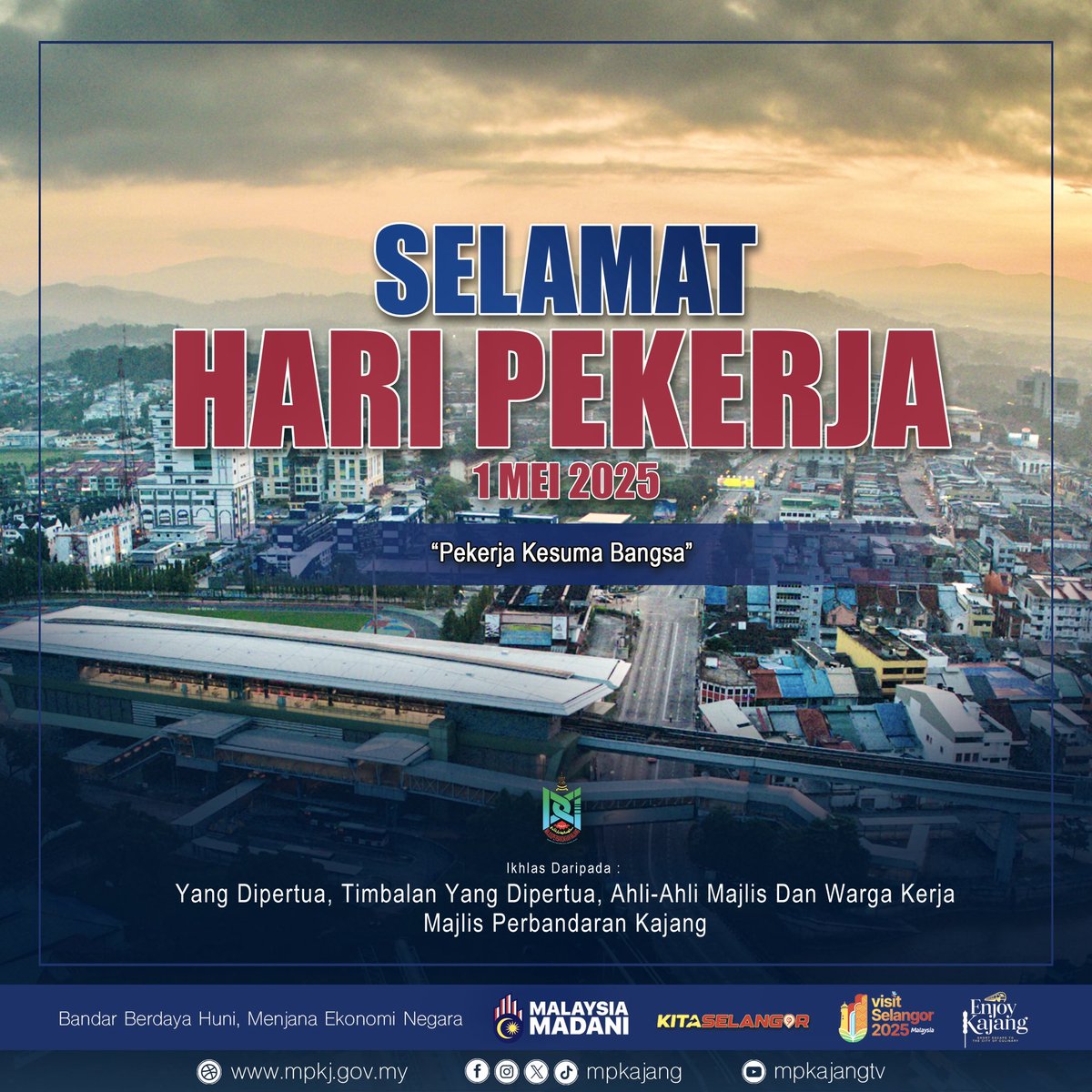 SELAMAT MENYAMBUT HARI PEKERJA TAHUN 2025

PEKERJA KESUMA BANGSA

#MPKj 
#haripekerja 
#pekerjakesumabangsa #bandarberdayahunimenjanaekonominegara