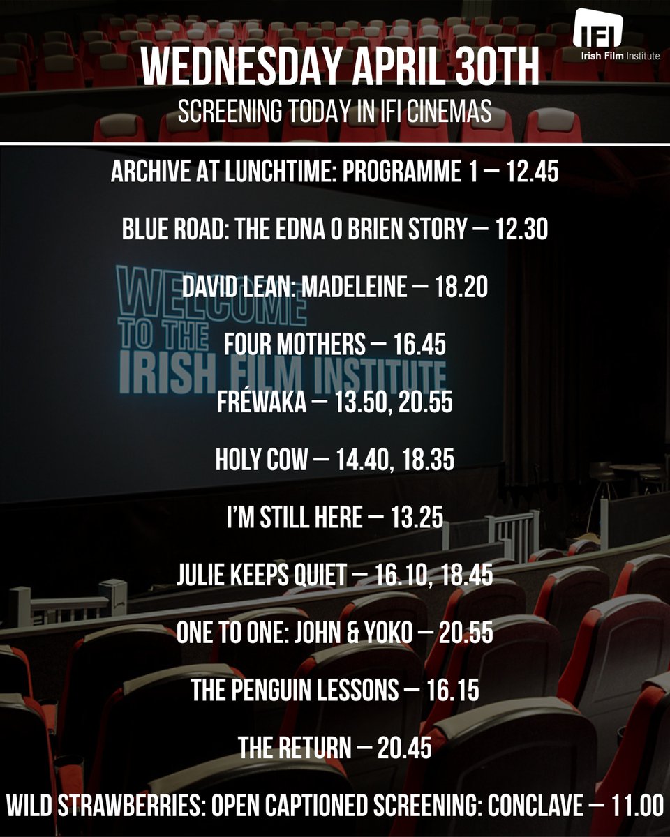 📽️ Screening today at the IFI 🎟️ 

👉 ifi.ie/whats-on/