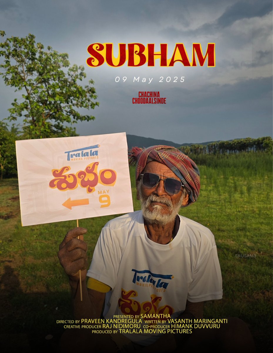 Srusam2's tweet photo. Lights , Camera , SUBHAM 😎🔥 Catch it on the big screens on May 9th 💥  @Samanthaprabhu2 @TralalaPictures #SubhamOnMay9 #SamanthaRuthPrabhu https://t.co/2jRxvPe3z0