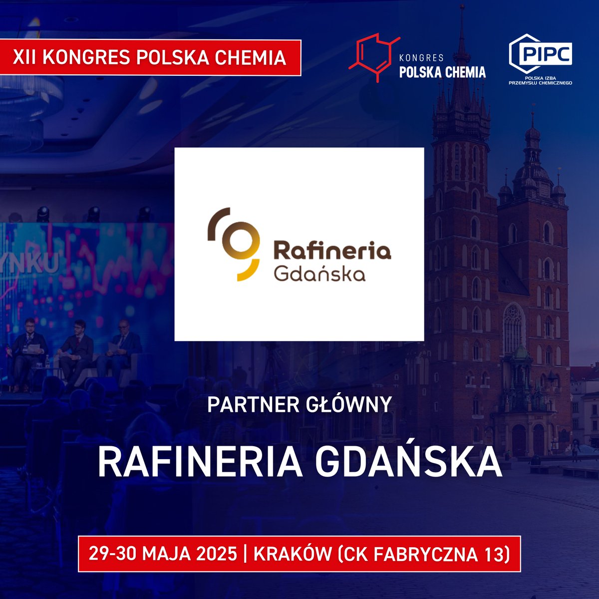 📢 <a href="/GDANSK_REFINERY/">RAFINERIA GDAŃSKA</a> Partnerem Głównym XII Kongresu Polska Chemia!

👉 Przejdź na stronę wydarzenia: kongrespolskachemia.pl

🎯 Poznaj agendę: kongrespolskachemia.pl/agenda/

🎟️ Nie czekaj i zarejestruj się już teraz!
rejestracja.kongrespolskachemia.pl/rejestracja