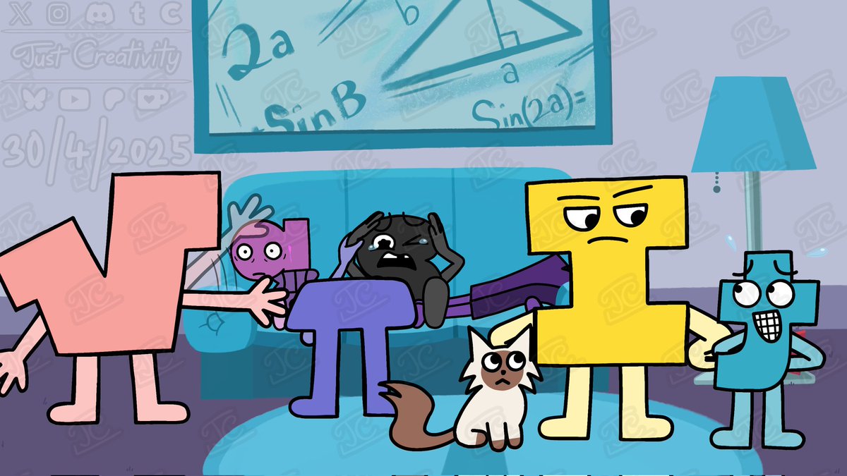 JCtheFansFanboi's tweet photo. Aftermath:

Also happy 1st anniversary for PaS.

Characters from @Funkchen_Sparky &amp; @Verastophilis .

#objectshowcommunity #objectshows #objectshowsfanart #objectshowfanart #objectshow #objectshowscommunity #OSC #OSCfanart #algebralien #algebraliens #oscproblemsandsolutions https://t.co/Rbc1NQlXIW