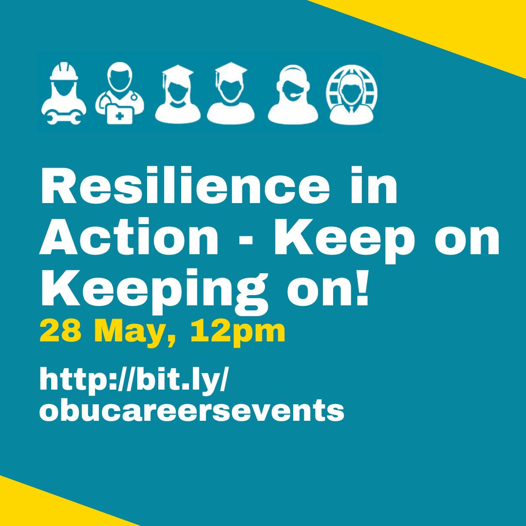 Struggling with overload / burnout and would you benefit from a different approach? Employers are increasingly looking for resilient employees so we've developed our Resilience in Action - Keep on Keeping on! workshop to help. 
#FutureFocusFortnight 

brookes.jobteaser.com/en/events/2469…