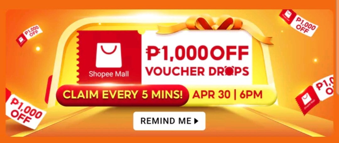 kfindsphil's tweet photo. ₱1000 off mall voucher ulit mamayang 6pm!! 
🔗 https://t.co/KWIymtAmVK

— min spend ₱2000
— 1st 1000 users, paunahan
— drop every 5 mins

codes 👇
6:00PM — 30APR1KOFFMALL4
6:05PM — 30APR1KOFFMALL5
6:10PM — 30APR1KOFFMALL6

mag add to cart na para ready na later 😉 https://t.co/3v9gUuyYbz
