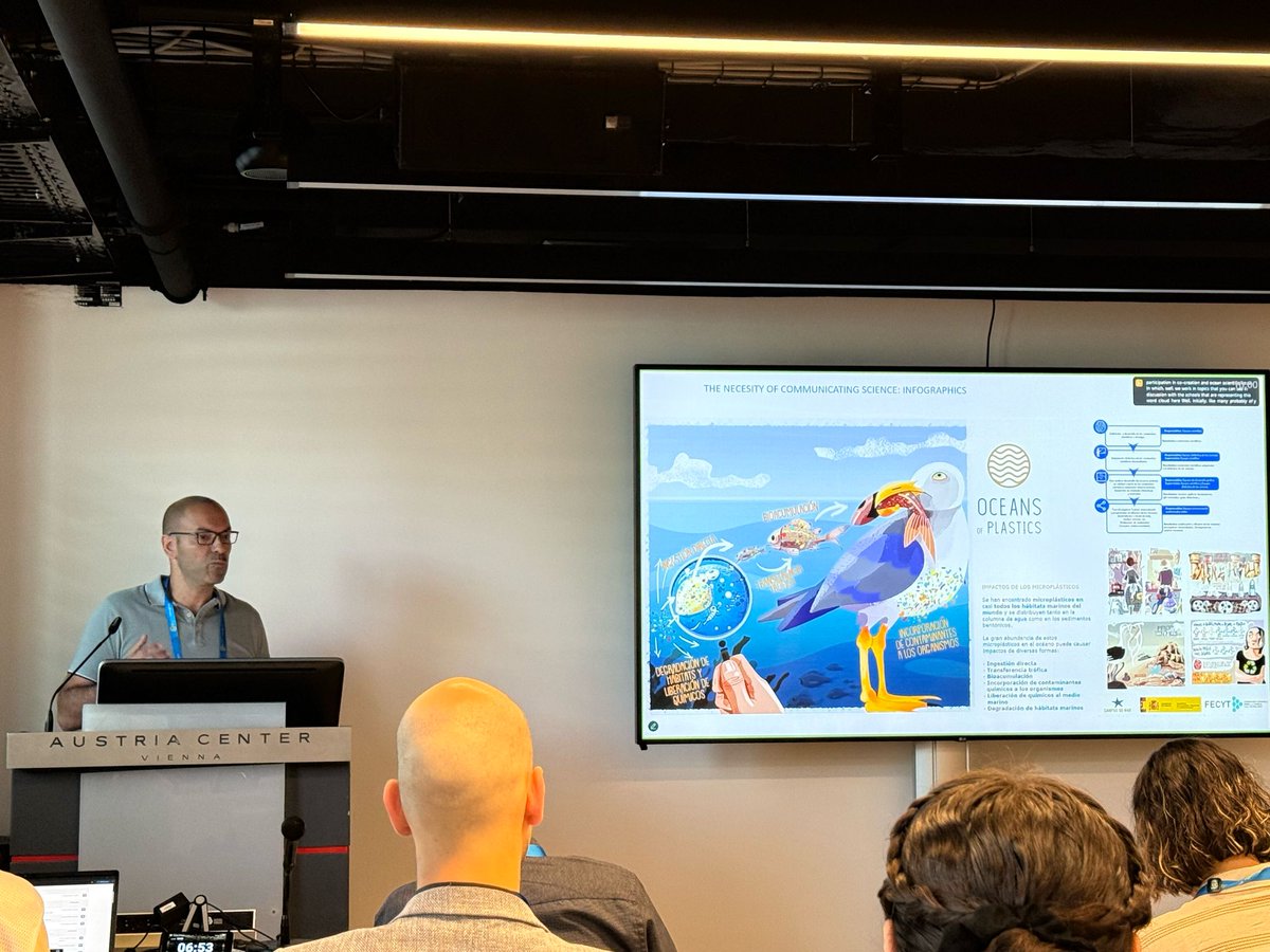 O xestor do <a href="/campusdomar/">Campus do Mar</a>, Kais J. Mohamed, participou hoxe na #EGU25 en Viena, compartindo experiencias sobre arte e ciencia como ferramentas para afrontar retos globais. #ScientistsmeetArtists #OceanLiteracy #ArtScience