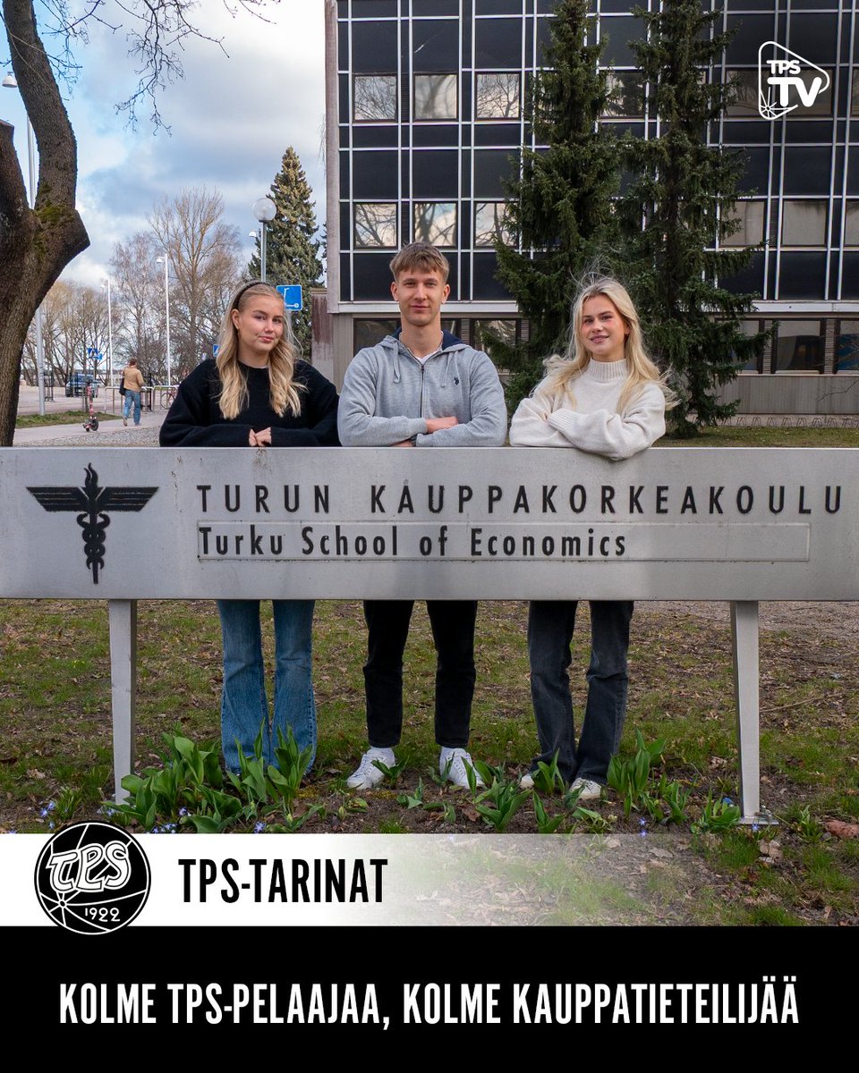 TPS-pelaajia Saana Latvalahtea, Elias Collinia ja Jade Sinisaloa yhdistää paitsi urheiluseura, myös opiskelupaikka. TPS-kolmikko opiskelee kauppatieteitä Turun yliopiston kauppakorkeakoulussa.

📺 Katso video: youtube.com/watch?v=gMpDc4…

#FCTPS #Turku #Ykkösliiga #KansallinenYkkönen