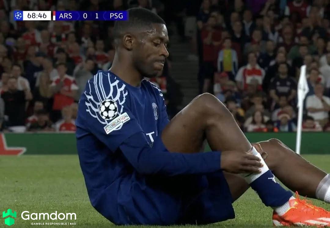 TrollFootball's tweet photo. 🚨 Dembélé is back in the hospital after suffering from football for a long time. https://t.co/AE4WUMrz4K