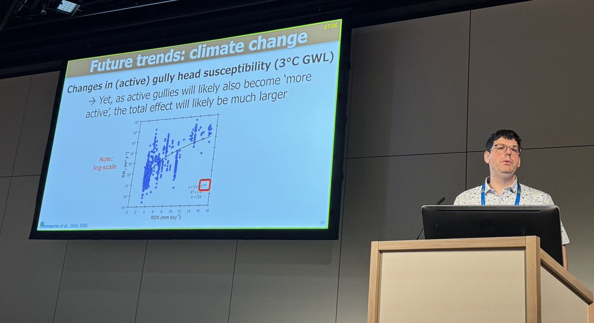 Matthias Vanmaercke from <a href="/KU_Leuven/">KU Leuven</a> talks about #gully #erosion across the globe #EGU 2025