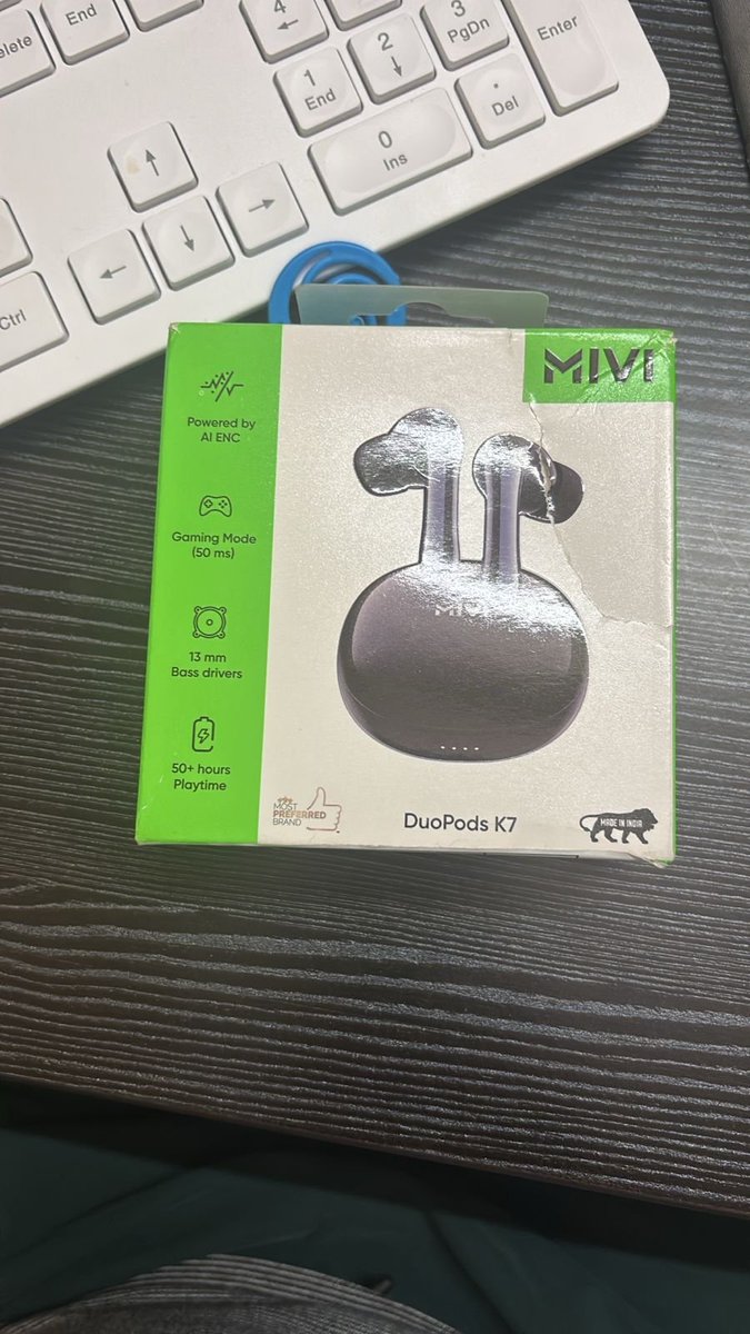 tabrezajaz's tweet photo. @MiviOfficial 
I’m very disappointed with your service. I had ordered the DuoPods i7 TWS, but instead, I received DuoPods K7 in the package. This isn't just about sending any product — it's about fulfilling the exact order placed by the customer. Support ticket closed why???
?
? https://t.co/FJEkNjDfGP