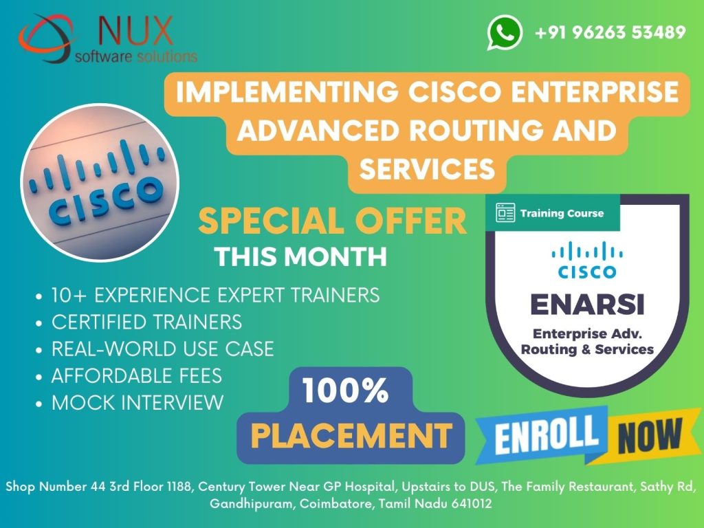NuxSoftware's tweet photo. Implementing Cisco Enterprise Advanced Routing and Services (ENARSI) (300-410)
#ENARSI
#CiscoENARSI
#CCNPEnterprise
#CiscoCertification
#AdvancedRouting
#NetworkEngineer
#RoutingProtocols
#EIGRP
#OSPF
#BGP
#MPLS
#VPN https://t.co/Be6F1xtcNQ