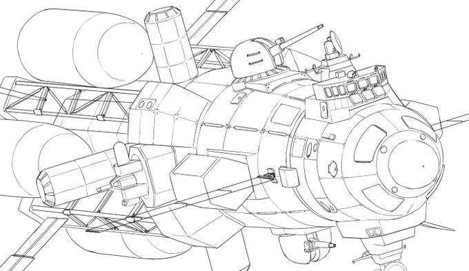 宇宙艦って描くの面倒くさいんです
トラスと履帯の二大悪は許してはならない 