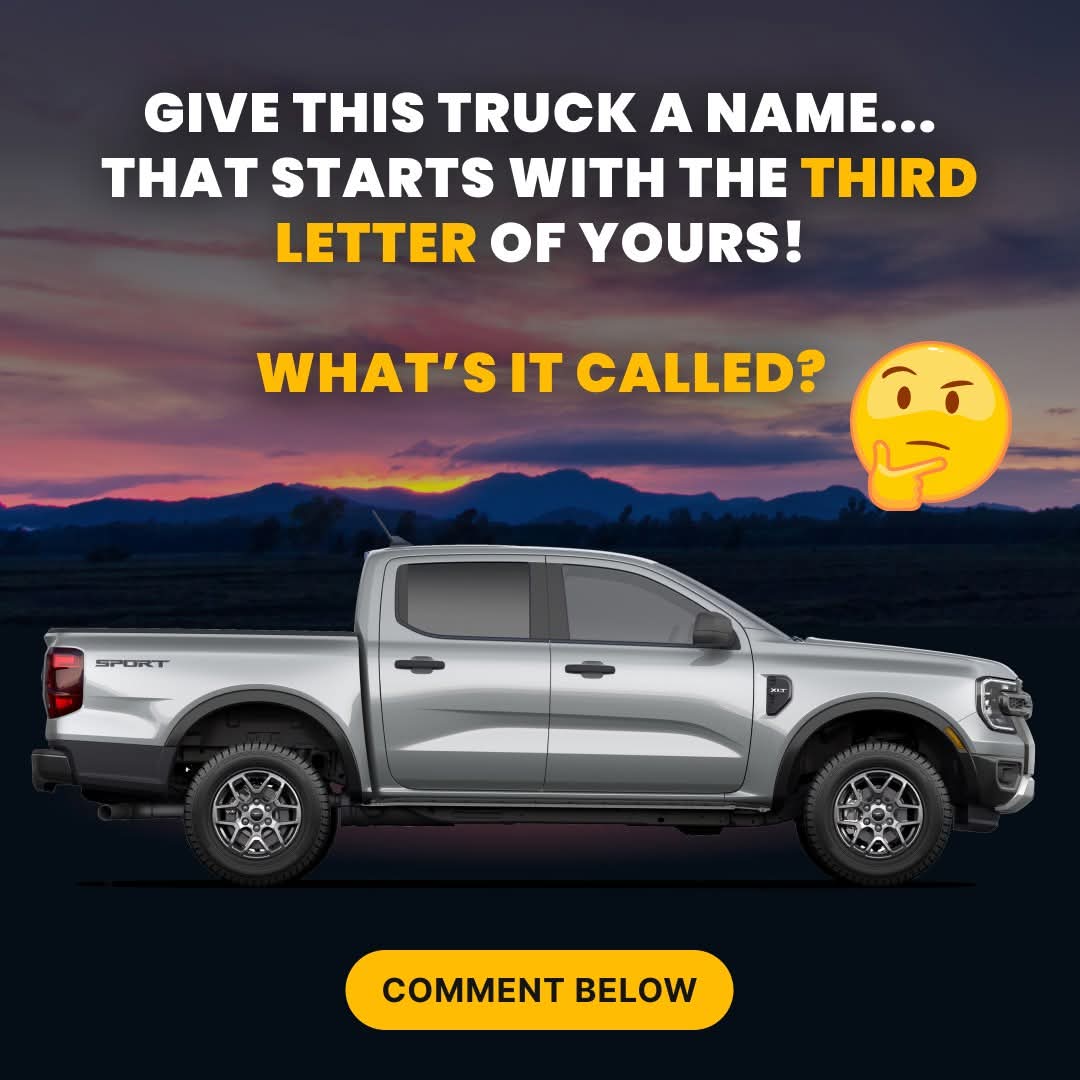 We love the names you come up with for these trucks! Give us your best answer in the comments and make sure you claim your free entries to Win The Ford Ranger® (or take the $47,255) we’re giving away this week
