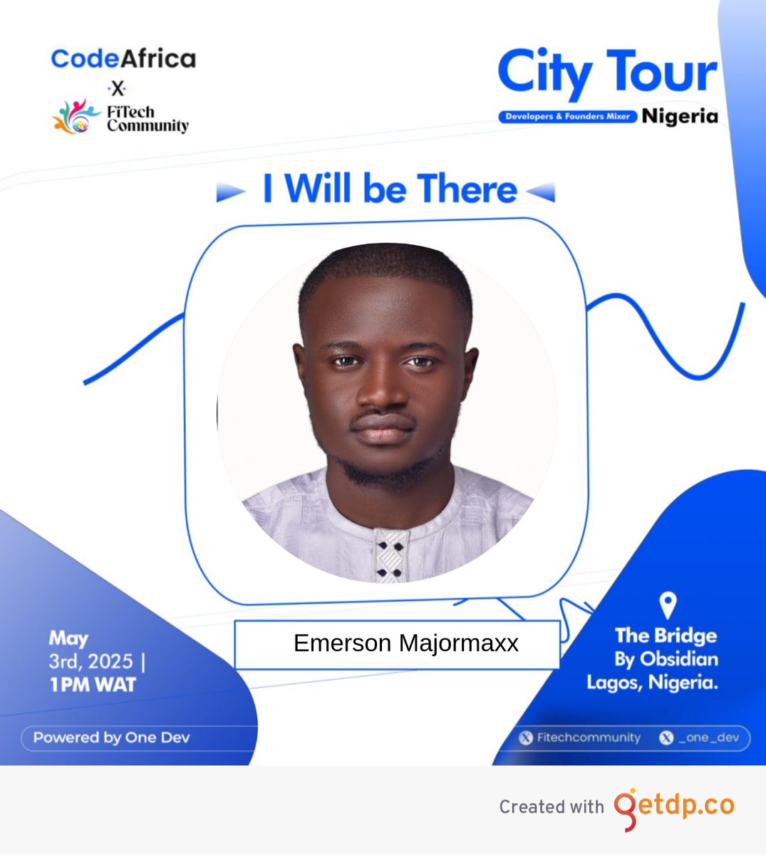 Excited to join the <a href="/_one_dev/">One Dev</a> City Tour for the Developers &amp; Founders mixer.

Big thanks to <a href="/Fitechcommunity/">Fitech Community</a> for creating platforms where ideas meet real opportunity.
Can’t wait to connect, share, and build with other visionaries.

The future is on-chain. See you there!!!