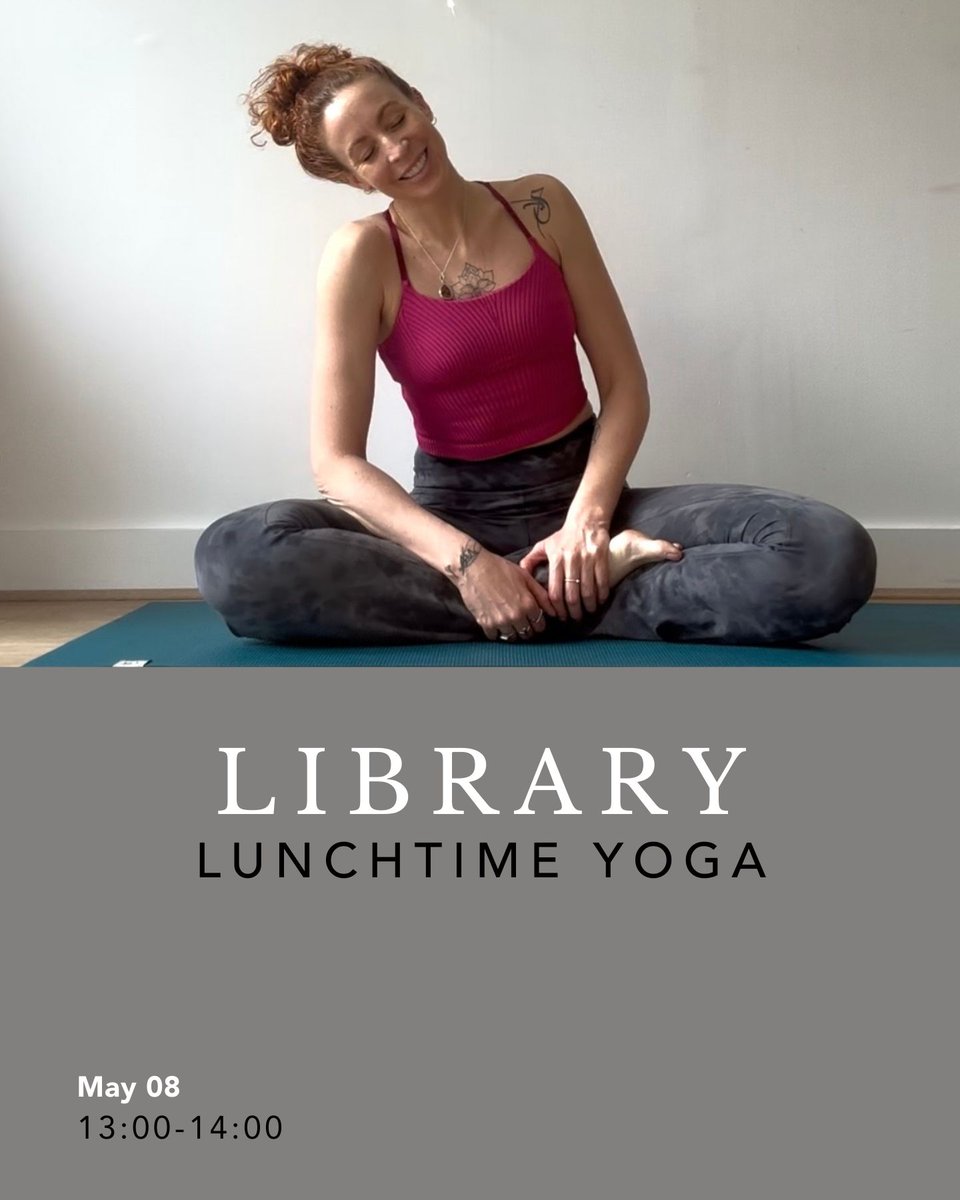 As part of Middle Temple Library’s wellbeing initiative, we invite you to join us for a lunchtime Hatha yoga session on 8 May, from 13:00 - 14:00. The session will be led by Sami Prior, an experienced yoga teacher. Tickets cost £10.

Book your place here: loom.ly/Gf1O17Q