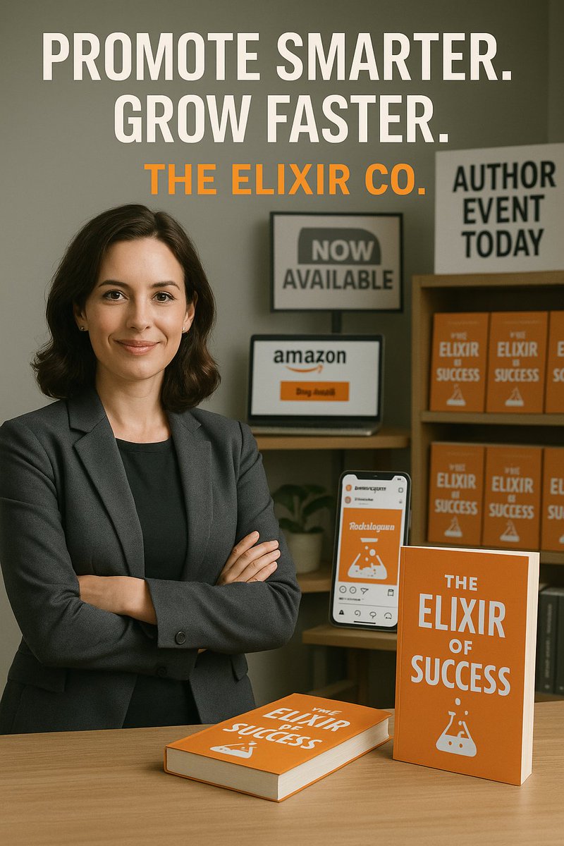 elixirco2025's tweet image. Authors: Publishing is just the start. 

Let The Elixir Co. help you:
1. Run Amazon Ads
2. Connect w/ influencers
3. Land bookstore spots
4. Rock author events

DM us to grow your reach. Let your book do more.
#TheElixirCo #BookMarketing #AuthorGrowth #IndieAuthor #writers