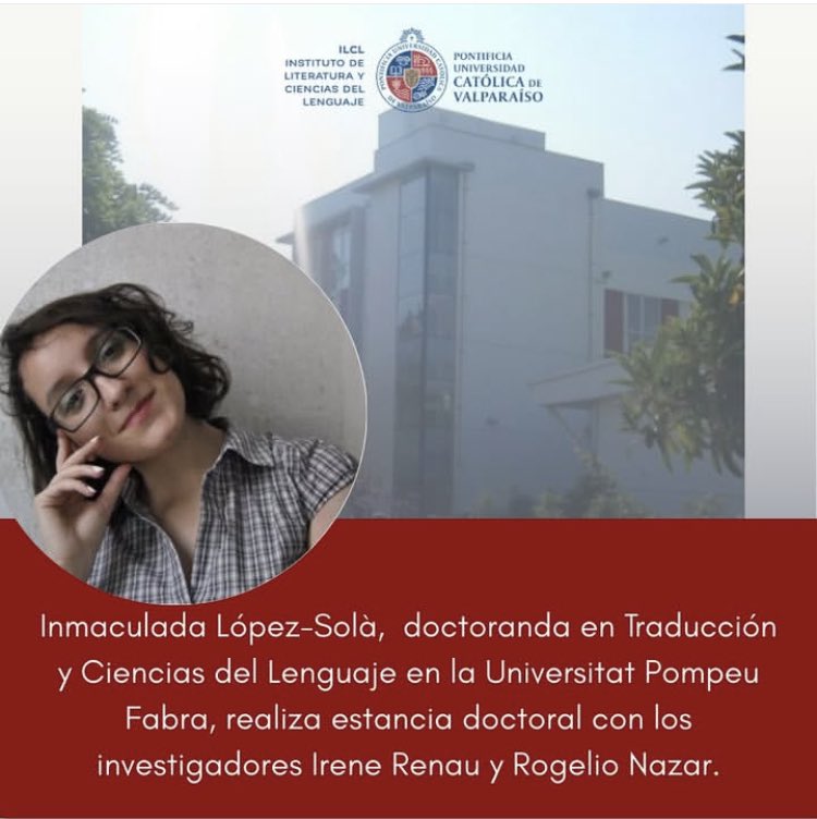 DocLingPUCV's tweet image. 🎓La doctoranda López-Solà, quien está diseñando una herramienta de aprendizaje de vocabulario asistido por ordenador destinada a estudiantes de ELE, realiza su estancia de investigación con el grupo Tecling en nuestro programa de Doctorado en Linguistica #PUCV

💫 BIENVENIDA