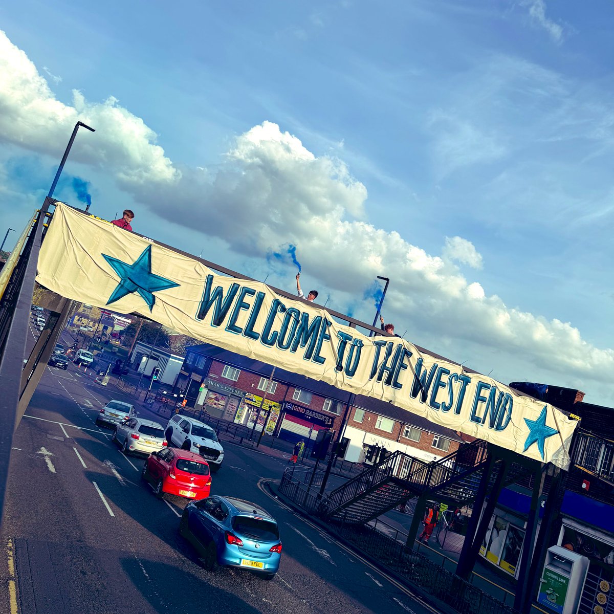 nbsfcultras's tweet photo. 🧨 Welcome to the West End. 

Roll on Friday! #Target2000 

#NBSFC // 🔵⭐️ https://t.co/DMOyTwiy8h