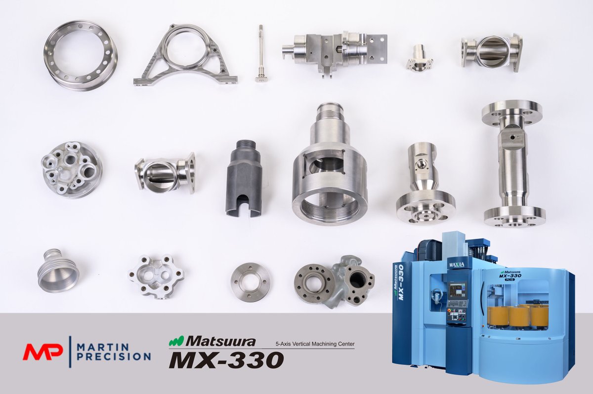 Matsuura_UK's tweet image. 𝗠𝗮𝗿𝘁𝗶𝗻 𝗣𝗿𝗲𝗰𝗶𝘀𝗶𝗼𝗻 invest in a 𝗠𝗮𝘁𝘀𝘂𝘂𝗿𝗮 MX-330 PC10 5 axis, 10 pallet CNC machine tool.

Watch out for a future 𝗠𝗧𝗗𝗖𝗡𝗖 𝘃𝗶𝗱𝗲𝗼 featuring Martin Precision and their 𝗠𝗫-𝟯𝟯𝟬 𝗣𝗖𝟭𝟬.

#5axismachining #ukmfg #automatedpalletpool #matsuura