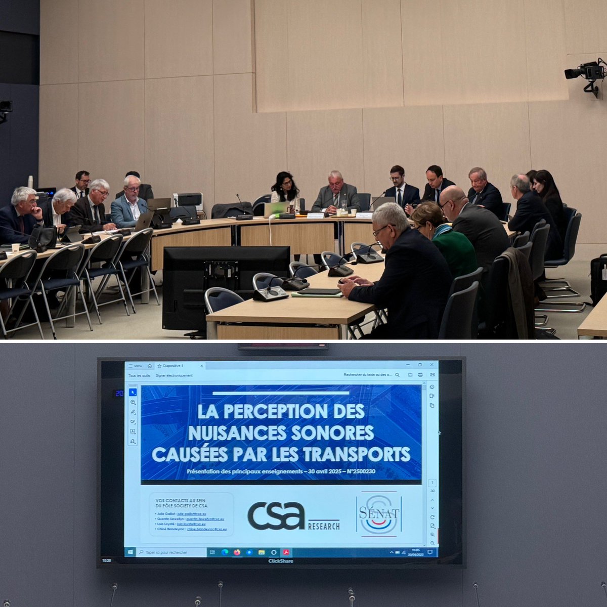Suite de la #ComDevDurSenat, avec un point d’étapes de nos collègues en charge de la mission d’information sur les nuisances sonores dans les aéroports.