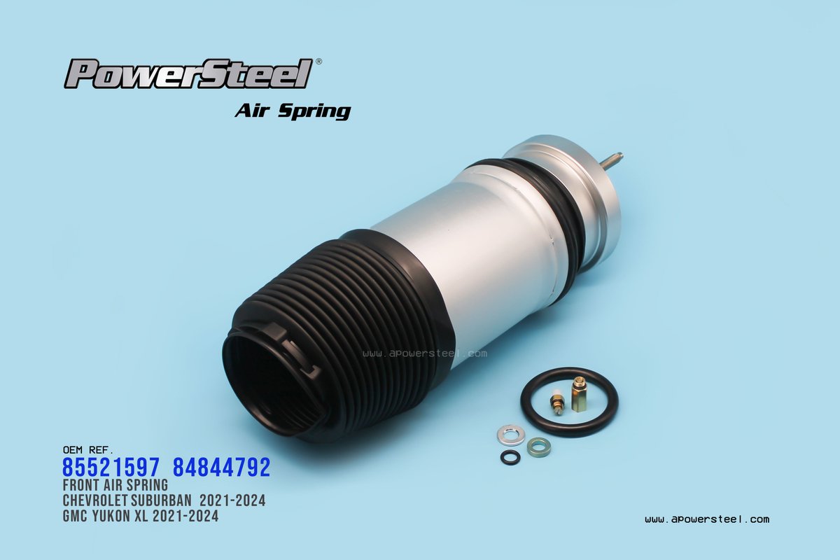 Bessie_321's tweet image. PowerSteel FRONT AIR SPRING For 
CHEVROLET SUBURBAN 2021-2024
GMC YUKON XL 2021-2024

#85521597，#85619254, #85521598, #84741577, #85546609，#84844792，#AIRSPRING 
Email: sales2@apowersteel.com
WhatsApp : +86-13506879293
Business Contact: Mrs. Bessie
#https://www.apowersteel.com