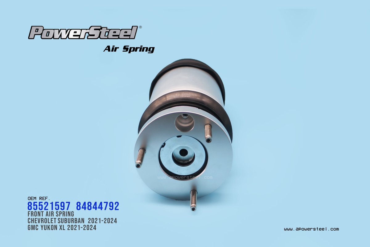 Bessie_321's tweet image. PowerSteel FRONT AIR SPRING For 
CHEVROLET SUBURBAN 2021-2024
GMC YUKON XL 2021-2024

#85521597，#85619254, #85521598, #84741577, #85546609，#84844792，#AIRSPRING 
Email: sales2@apowersteel.com
WhatsApp : +86-13506879293
Business Contact: Mrs. Bessie
#https://www.apowersteel.com