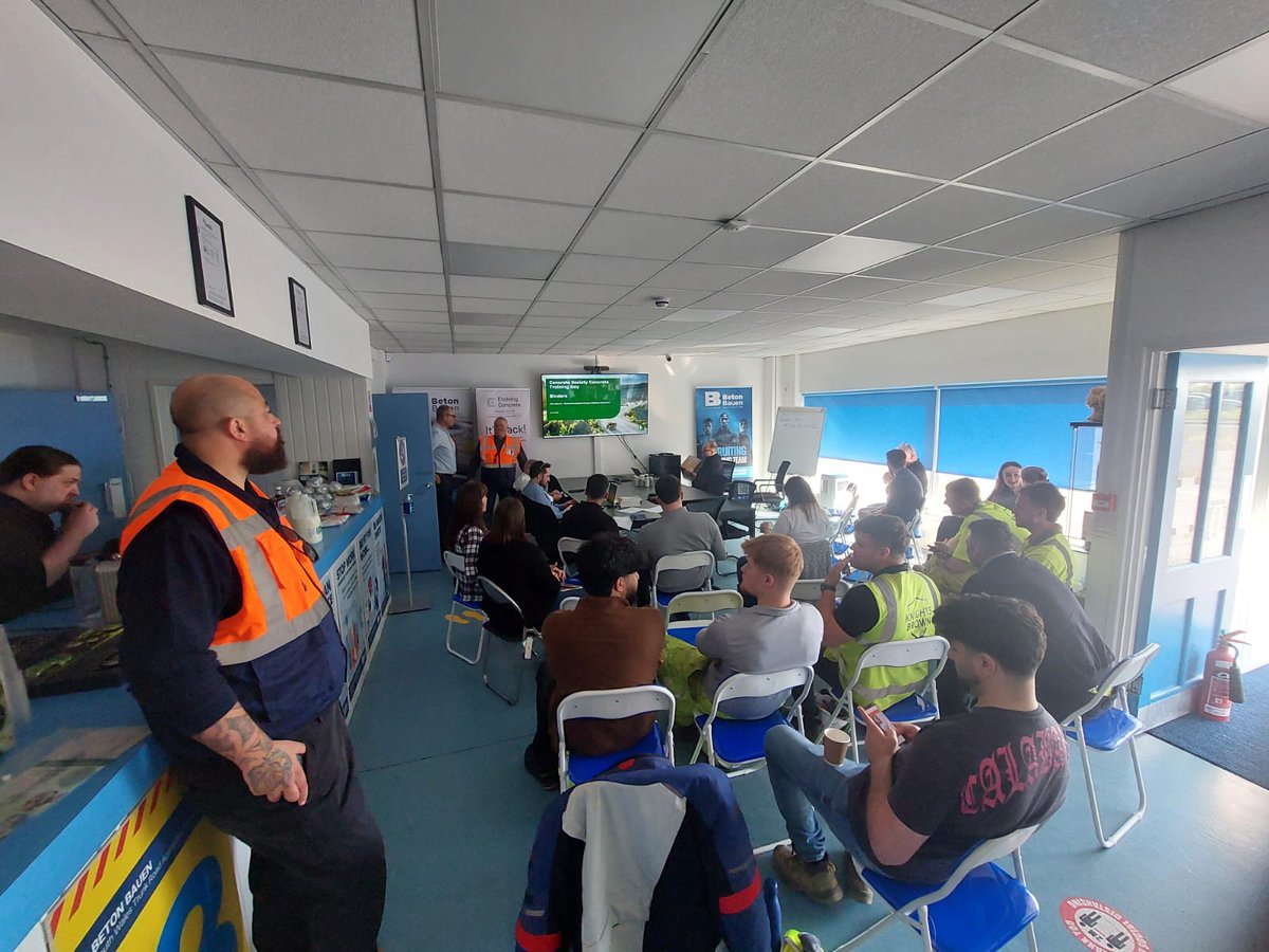 Beton Bauen (@betonbauen) on Twitter photo EVENTS UNDERWAY <a href="/BetonBauen/">Beton Bauen</a>. CONCRETE SOCIETY (WALES REGION), BACK TO BASICS TRAINING DAY.
Breakfast rolls and refreshments consumed and we’re off! Good turnout for the latest training day, offering an introduction to concrete materials, production and testing. EVENTS UNDERWAY <a href="/BetonBauen/">Beton Bauen</a>. CONCRETE SOCIETY (WALES REGION), BACK TO BASICS TRAINING DAY.
Breakfast rolls and refreshments consumed and we’re off! Good turnout for the latest training day, offering an introduction to concrete materials, production and testing.
