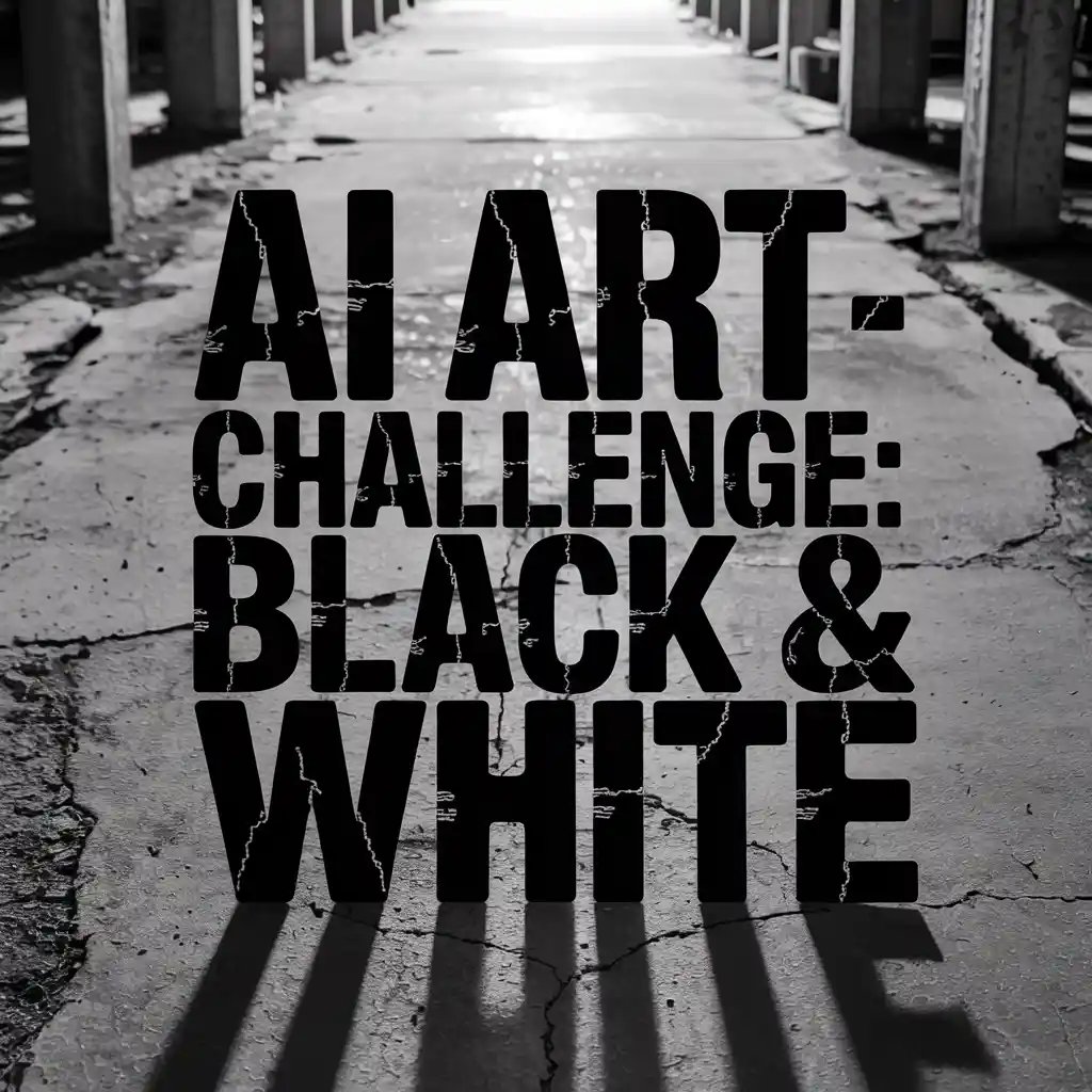 ⚫⚪✨ CHALLENGE AI ART: BLACK AND WHITE

Theme: Create a striking artwork using only black and white, sharp contrast, soft gradients, shadows, or pure minimalism. Let form, texture, and light lead the way.

Rules:
🖤 Like
🔁 Repost
👥 Tag your friends
📆 Results will be