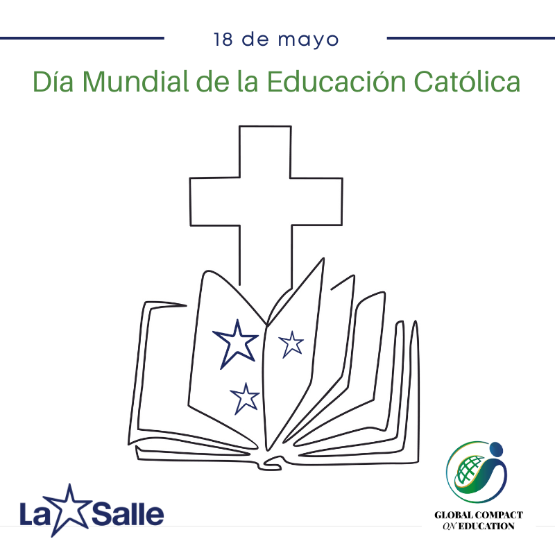 Transformando la educación, transformamos el mundo. En La Salle celebramos el #DíaMundialDeLaEducaciónCatólica. Es tiempo de poner en valor la educación, porque ofrece igualdad de oportunidades en muchos rincones del mundo. #TiempoDeCuidarTiempoDeCrear #SomosLaSalle #Educación