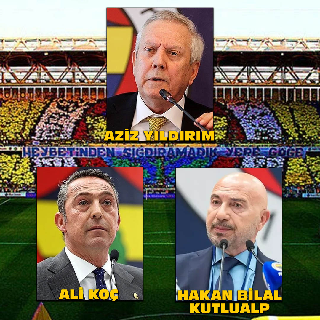 💥BUGÜN SEÇİM OLSA HANGİSİNE OY VERİRSİNİZ?

Aziz Yıldırım, Ali Koç, Hakan Bilal Kutlualp

#Fenerbahçe #Fener #AzizYıldırım #AliKoç
