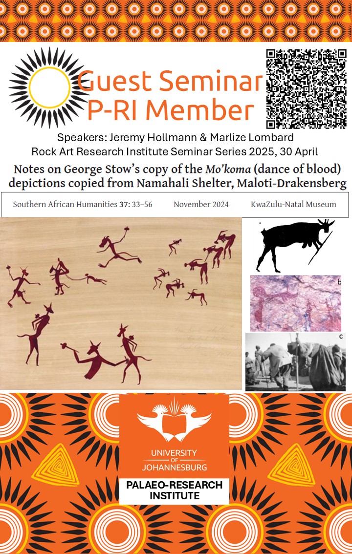 Please join the next Rock Art Research Institute Seminar – featuring our very own Prof Marlize Lombard from the PRI.
🗓 Today, Wednesday 30 April 2025
🕐 13:15–14:15 (SAST)
💻 Online only — Please use the link below to join:
teams.microsoft.com/l/meetup-join/…
