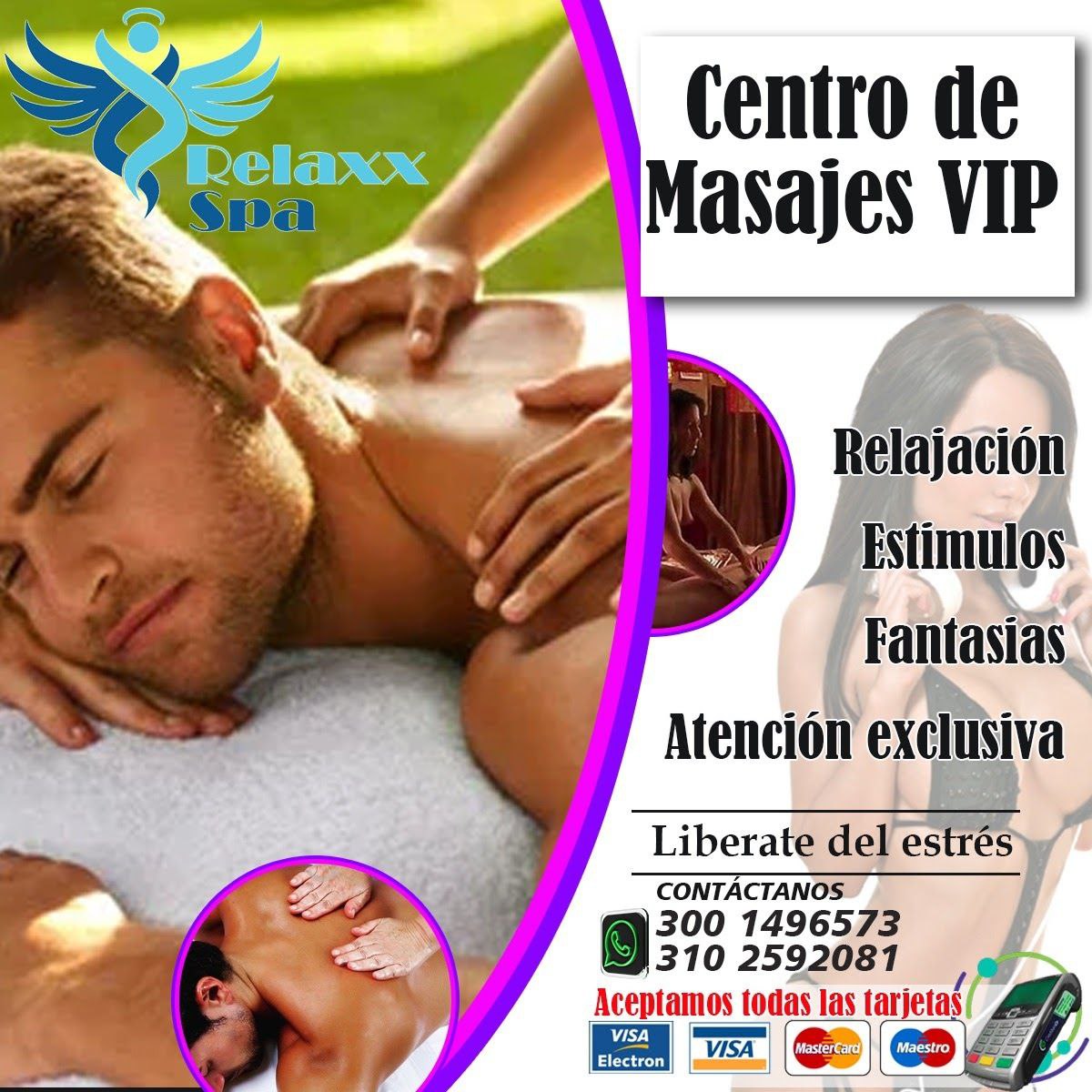 Mas información 
Síguenos en  Nuestros enlaces  
👇
t.me/Relaxx_spa_Bar…
Visita Nuestra Página Web 🖥️  🌐relaxspa.wcorp.com.co
🔗 Lintrek
atom.bio/relax_spa_barr… 
Más info WhatsApp : ☎️📞
📞 3042684802 - 3102592081
COMPARTE CON TUS AMIGOS E INVITA AL CENTRO DE MASAJES RELAXX