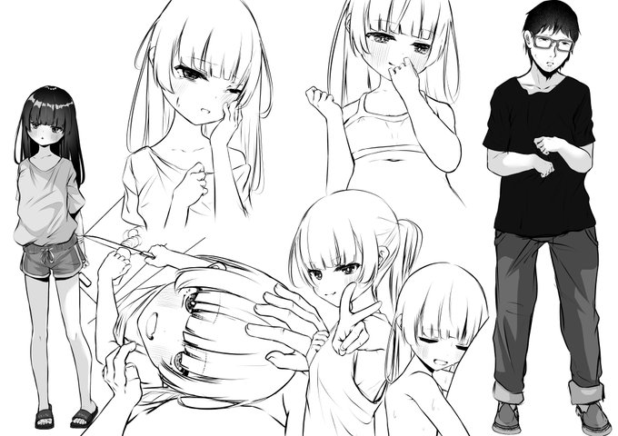 今度のお話のキャラデザです。 