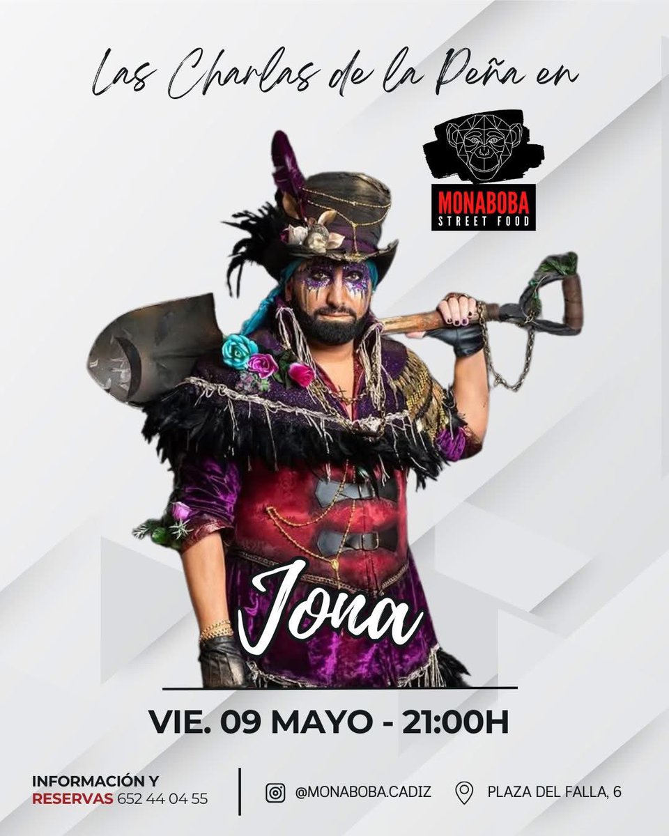 El viernes 9 nos vemos en la Mona Boba
