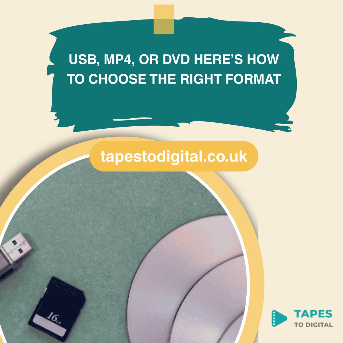 TapesToDigitaUK's tweet image. Preserving your memories is step one — choosing the right format is step two! But which one fits your lifestyle best?

#DigitalFormatGuide #PreserveMemories #VHSConversion #USBvsMP4vsDVD #FamilyLegacy #ModernMemoryKeeping