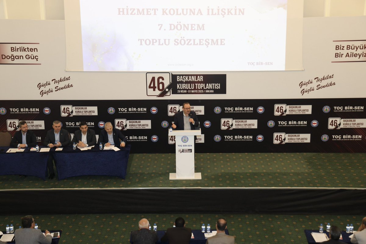 TocBirSenGM's tweet photo. Toç Bir-Sen 46. Başkanlar Kurulu Toplantımızı “8. Dönem Toplu Sözleşme” gündemiyle Ankara’da gerçekleştiriyoruz. https://t.co/VCn95cn9GO