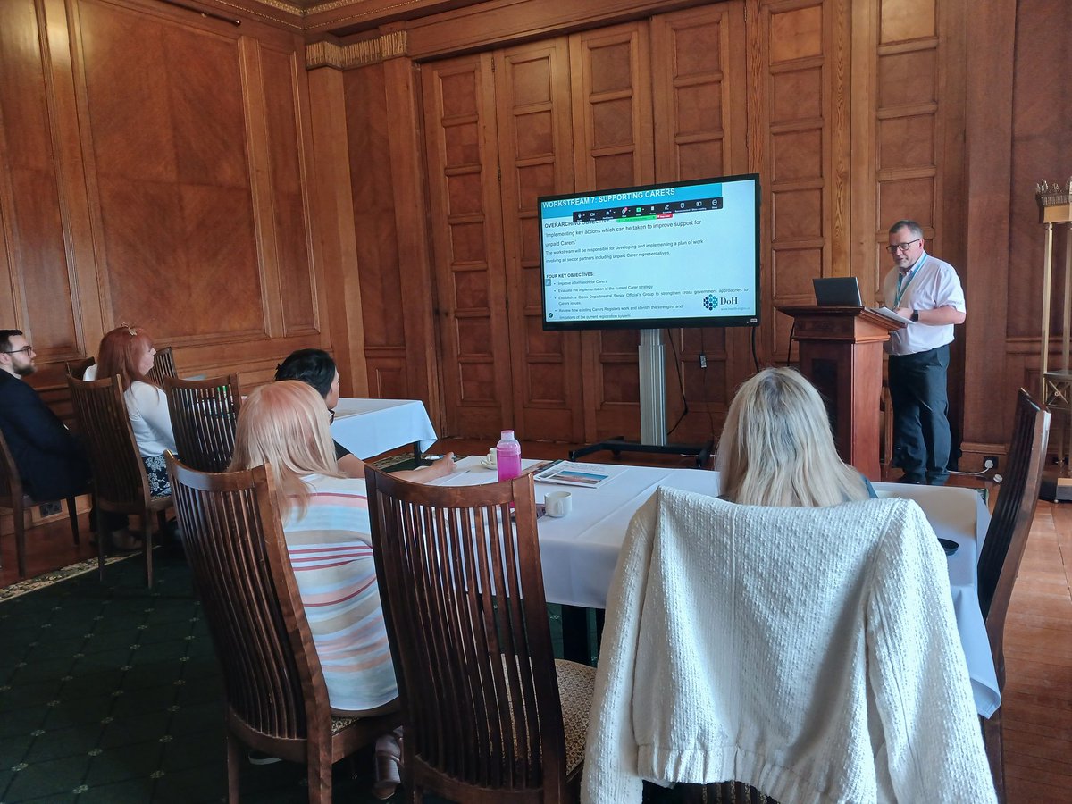 APG on Carers: hearing from DOH director Mark McGuicken on the Social Care Collaborative Forum &amp; it's workstream on supporting carers.