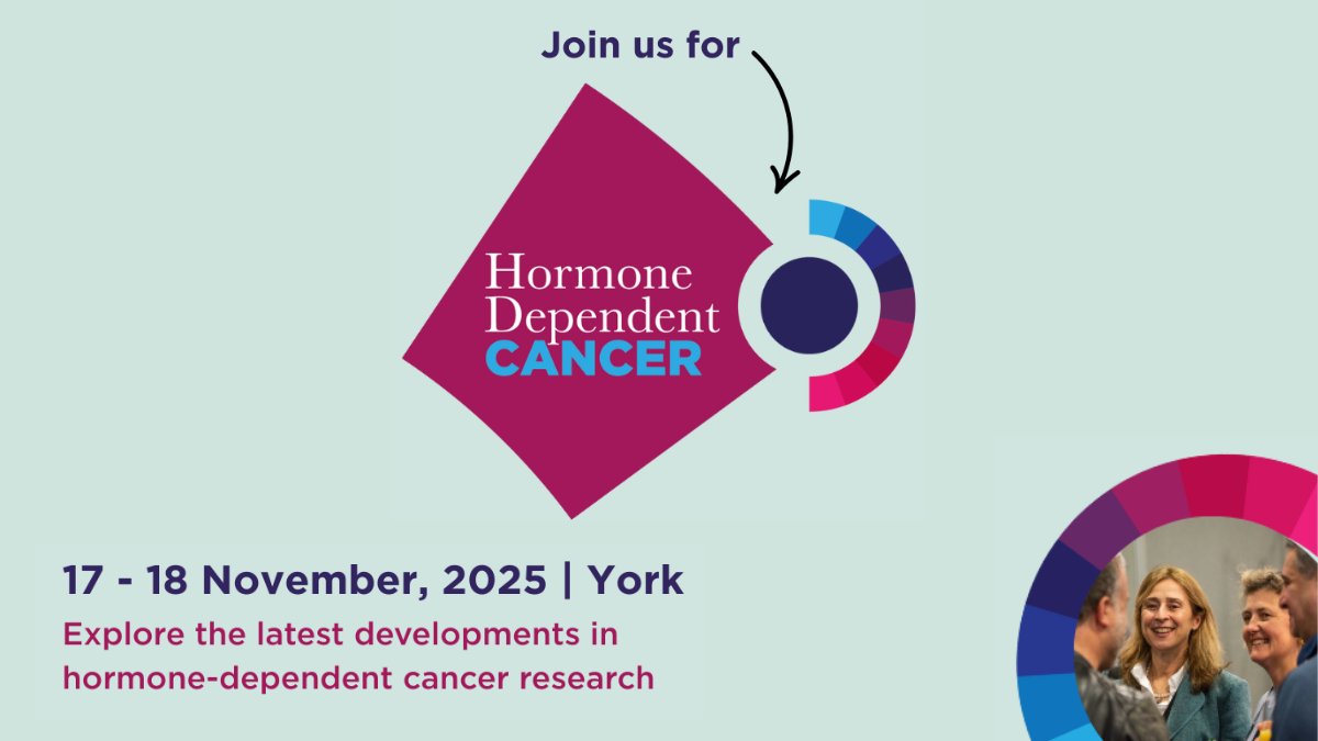 Our all new event for 2025 - Hormone Dependent Cancer meeting - is now open for bookings!

Explore breakthroughs in breast &amp; prostate cancer research. 

Join us and part of the conversation.    

📍York | 17–18 November 2025 📅