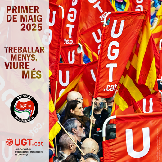 La UGT Diputació de Barcelona es mobilitza per l’1 de Maig : "Treballar menys, viure més" fespugt.cat/ugtdiba/la-ugt… 
<a href="/ugt_sp_cat/">UGT - Serveis Públics de Catalunya</a>  <a href="/ugtcatalunya/">UGT de Catalunya</a> <a href="/diba/">Diputació de Barcelona</a>