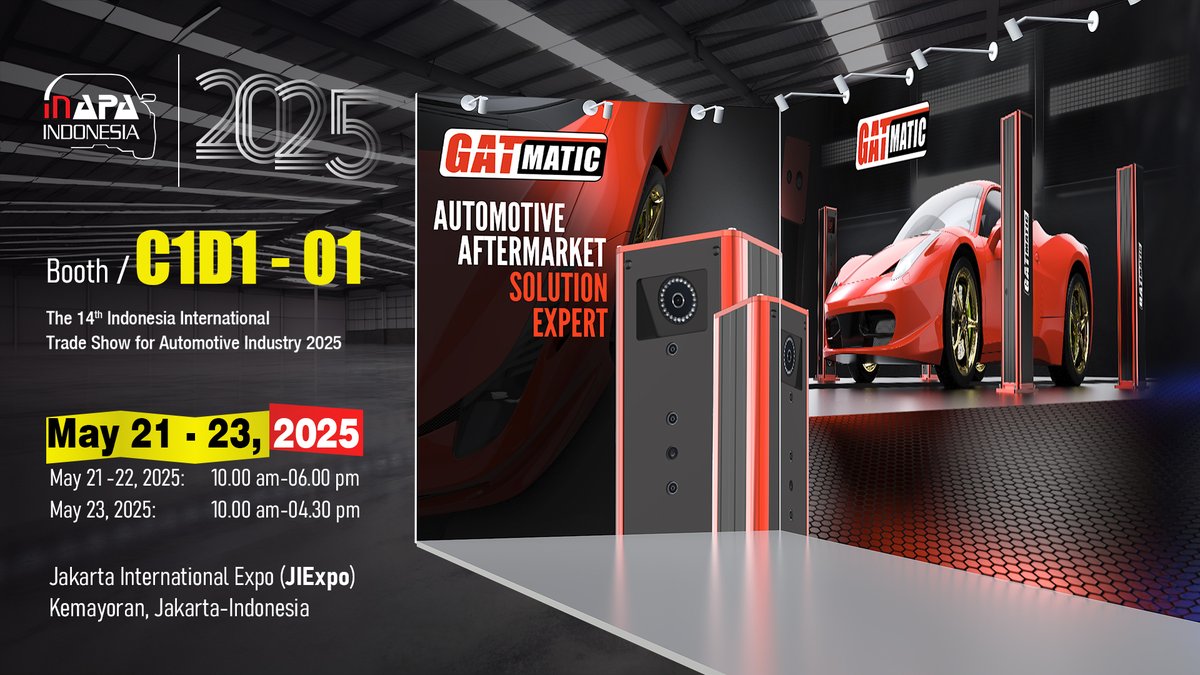 GATmatic_CN's tweet photo. 🔧Exciting things are happening this May in Jakarta! We’ll be showcasing our latest automotive equipment and tools designed to improve car maintenance and repair efficiency. Don’t miss the chance to check them out firsthand.🔧
#GATmatic #automotiveaftermarket https://t.co/NSfigI49Hu