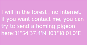 I'm not here until May 6th. And happy Labor Day!