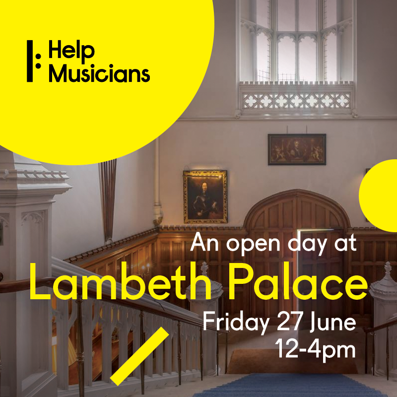 We're honoured to be the first charity partner to host a HOPE Day at the iconic Lambeth Palace.

Wander private gardens, historic rooms &amp; a 13th-century chapel — spaces rarely open to the public.

Every ticket directly helps us support artists in need: uk2.emma-live.com/HOPEDAY/tickets