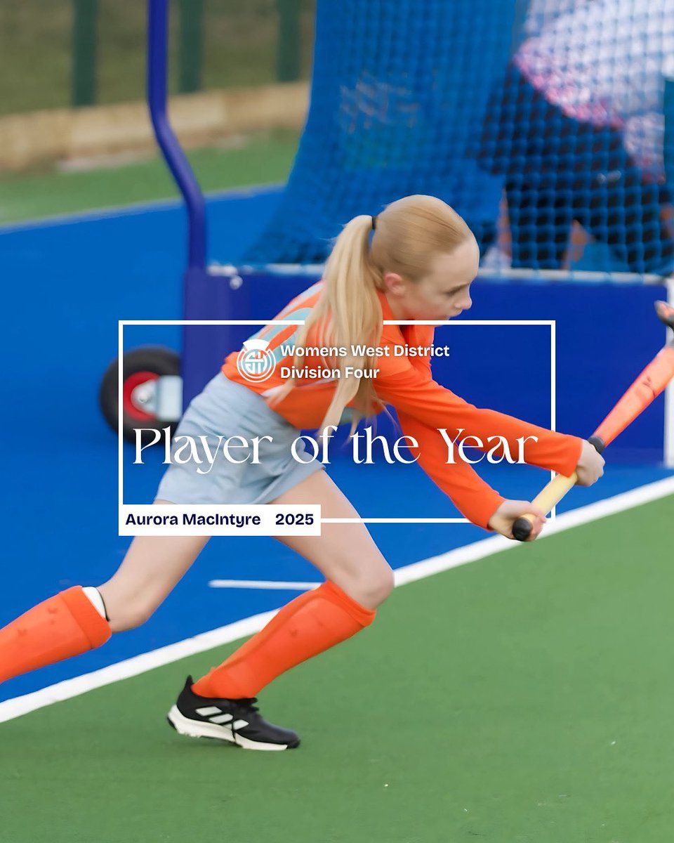 WD Div4 Player of the Year 🔝

Well done to Aurora who has been voted player of the season for WD Div 4!

This is a huge achievement for such a young player, in their debut year in West District 4 as well ⭐️

Aurora has been given POTM for the L7s  8 times this season!

🏑🟦🟧🟦