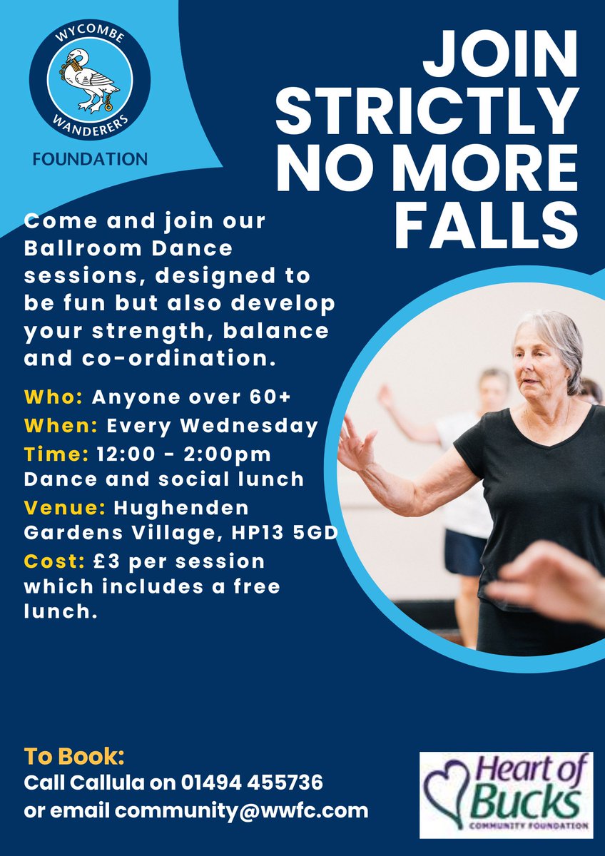 💃 Strictly No More Falls – Let’s Dance &amp; Dine! 🕺

Looking to stay active, meet new people, and have some fun? Join us for Strictly No More Falls – a weekly dance session designed especially for those aged 60 and over!

 🕛 Wednesdays | 12:00 – 2:00 PM
 📍 Hughenden Gardens