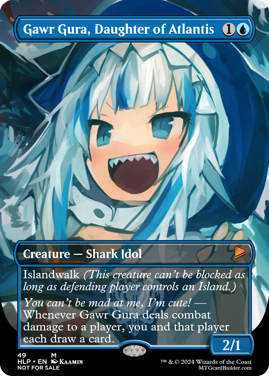 Peerless_Blade2's tweet photo. Remembrance of a Shark!!!!!!!!!!!!!!!!
My Kami Oshi is leaving, so it's only right that she gets the most cards from me in one post yet, containing 69 cards in this thread!
They aren't perfect, but I hope she sees them before she leaves, even if she doesn't know the game!
#gawrt https://t.co/6njSaPxYyt