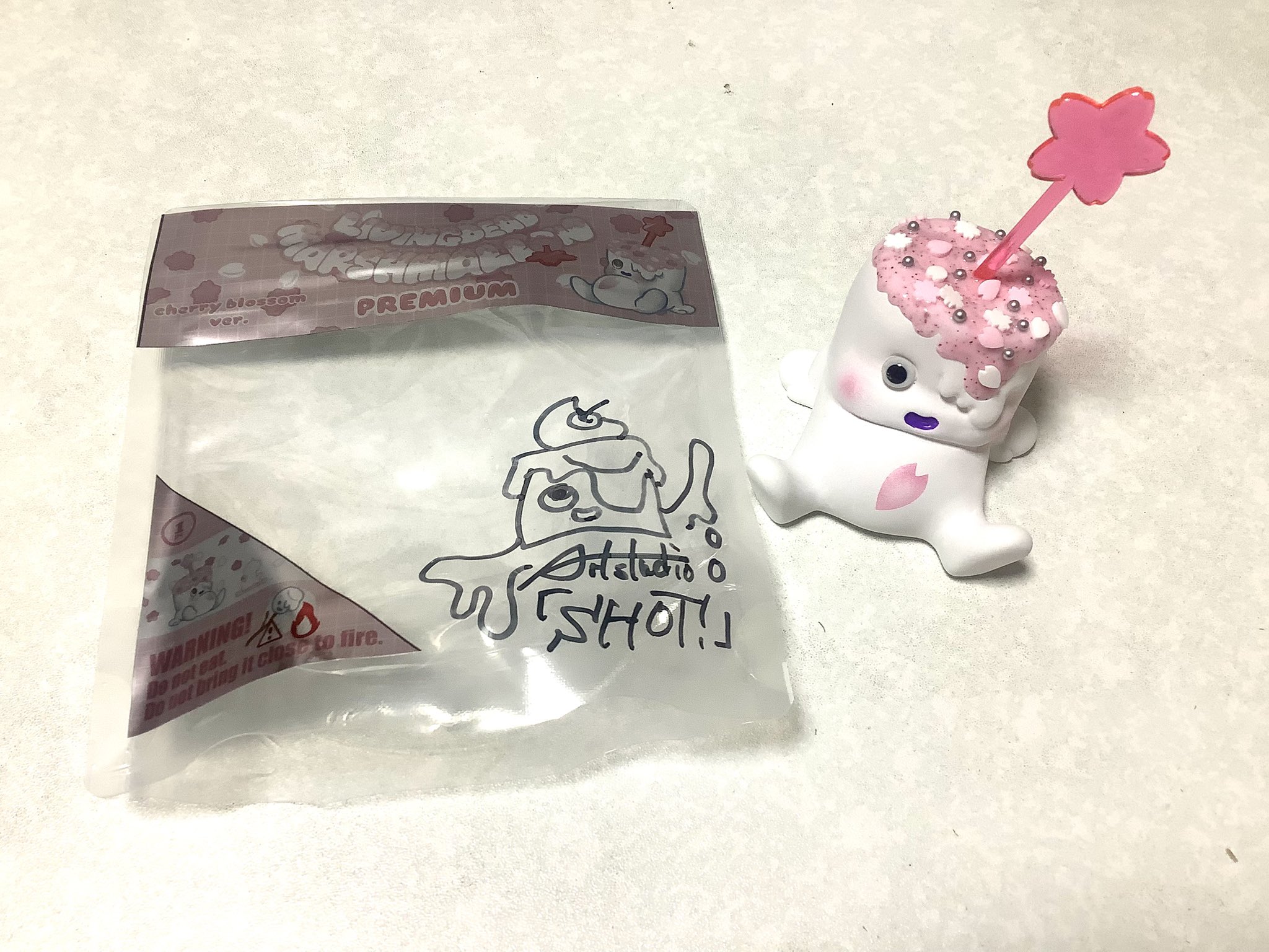 リビングデッドマシュマロ チョコピックパープルver. ソフビ 2個セット