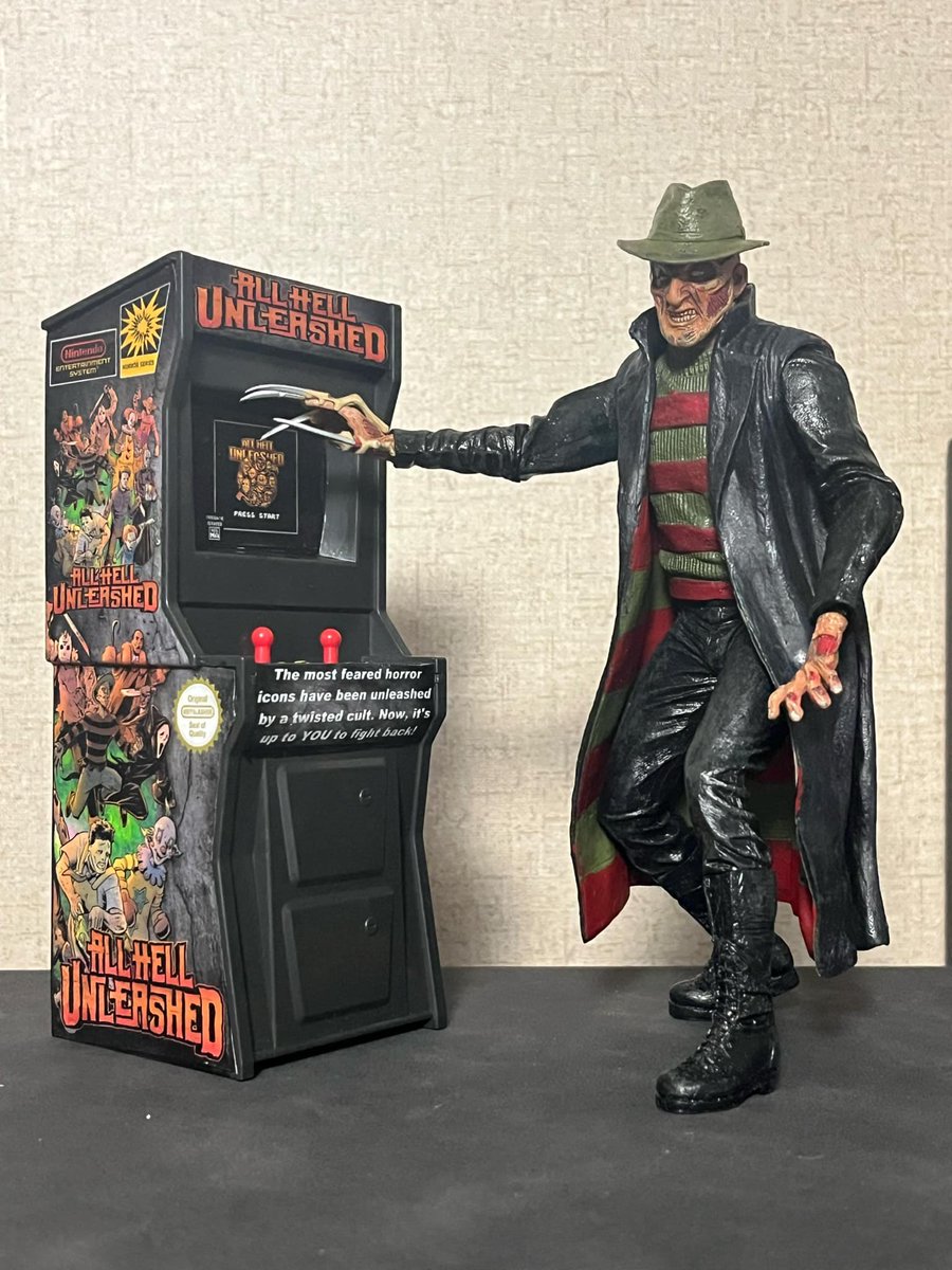 8-Bit Slasher (@8bitslasher_) on Twitter photo He’s done it again! <a href="/RevTerryRice/">Reverend Terry Rice</a> has created another stunning arcade cabinet display, this time for All Hell Unleashed! Thanks, Rev! This is incredible! 🔥🕹️ He’s done it again! <a href="/RevTerryRice/">Reverend Terry Rice</a> has created another stunning arcade cabinet display, this time for All Hell Unleashed! Thanks, Rev! This is incredible! 🔥🕹️