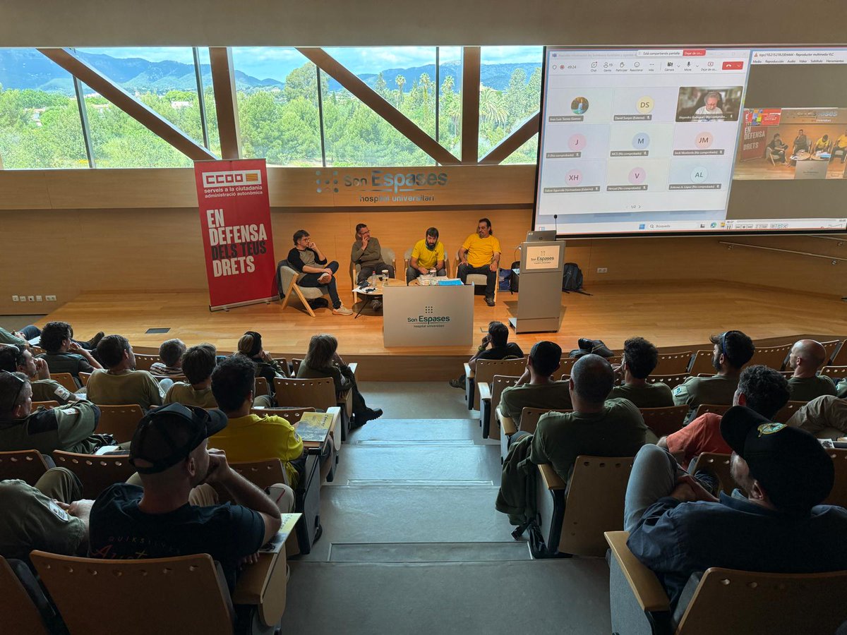 Èxit d'assistència de l'assemblea de BBFF i AMA's organitzada pel responsable del sector autonòmic de la FSC CCOO IB, David Sunyer, i la secció sindical de CCOO IBANAT amb José Antonio Torres, amb inestimable ajuda del SG Carles Torrens <a href="/CCOOBalears/">CCOO Illes Balears</a> <a href="/ccoocaib/">ccoocaib</a>