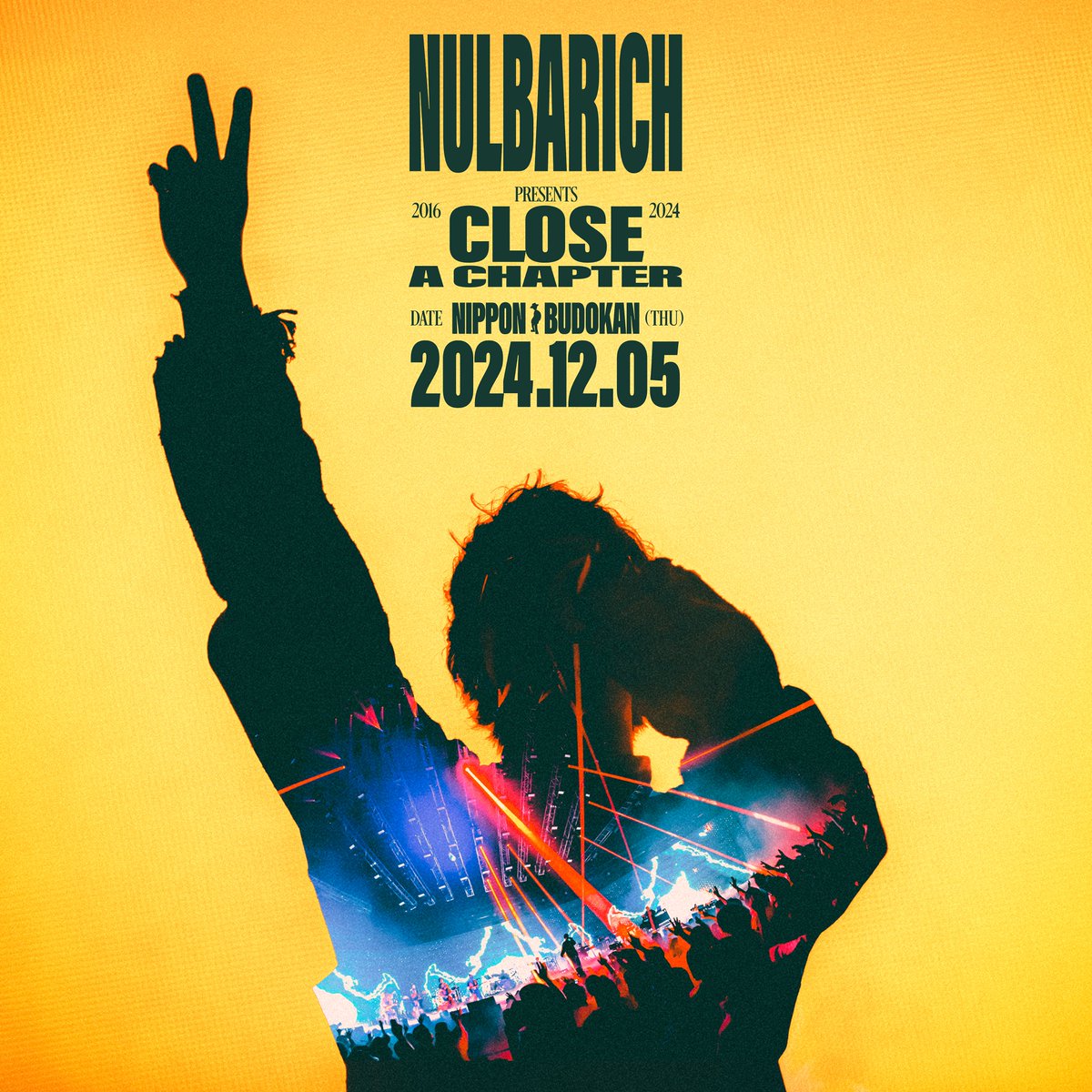 nulbarich's tweet photo. そして！
#Nulbarich
「CLOSE A CHAPTER at NIPPON BUDOKAN」のライブ音源も本日配信限定でリリース⚡️

🔗https://t.co/0i4wUW0TP8

ほぼノンストップで行った全25曲、約2時間半におよんだライブ音源も必聴です！

是非お聴きください🎧

#武道館 https://t.co/COgRQBVo6W