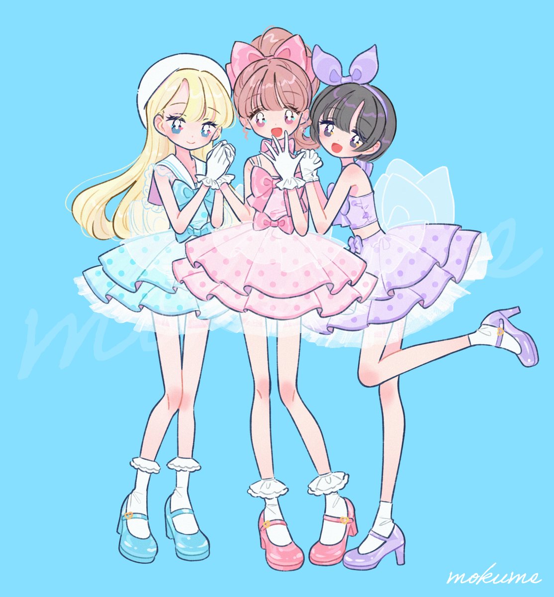 mokume001's tweet image. レトロスパークリングサマードレス
