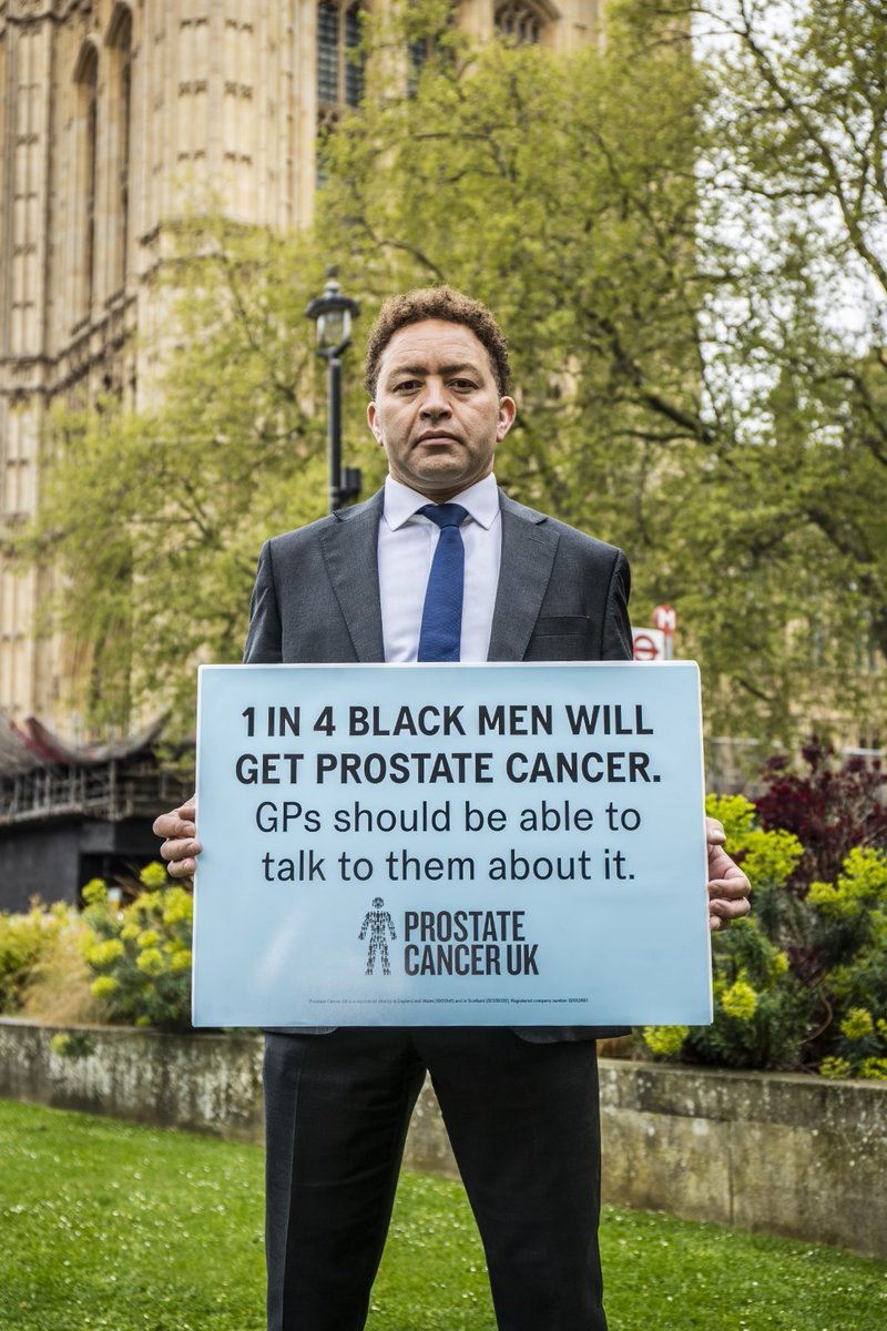 Good to stand with cross-party Black MPs in support of <a href="/ProstateUK/">Prostate Cancer UK</a> campaign for changed rules so GPs can raise risks with Black men who are more likely to benefit from early diagnosis. Thanks to <a href="/TheVoiceNews/">The Voice Newspaper</a> for their coverage. 👇
voice-online.co.uk/news/uk-news/2…