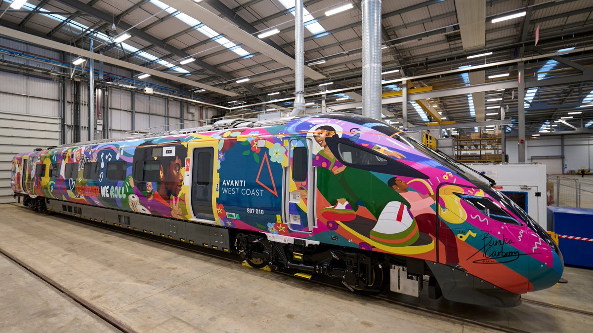 AvantiWestCoast's tweet image. Shak and Sam here 👋​

Say hello to our brand-new livery, which celebrates our vibrant mix of colleagues and the communities we serve!​

#TogetherWeRoll